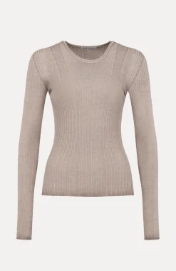 AvrilDyed Rundhals Langarmshirt