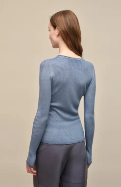 AvrilDyed Rundhals Langarmshirt