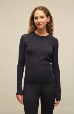 AvrilDyed Rundhals Langarmshirt