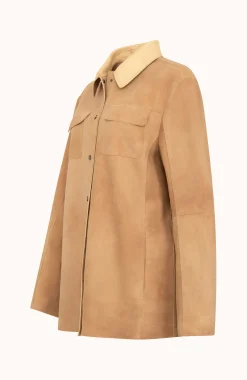 Emely Vintage Leder Hemdjacke