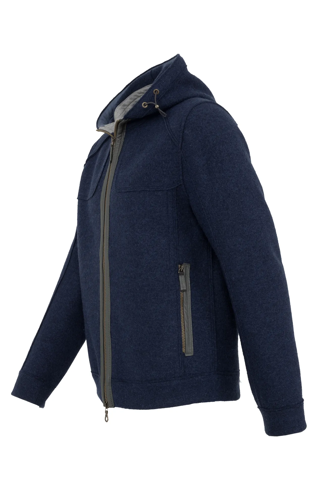 Jeremy Wolljacke mit Kapuze