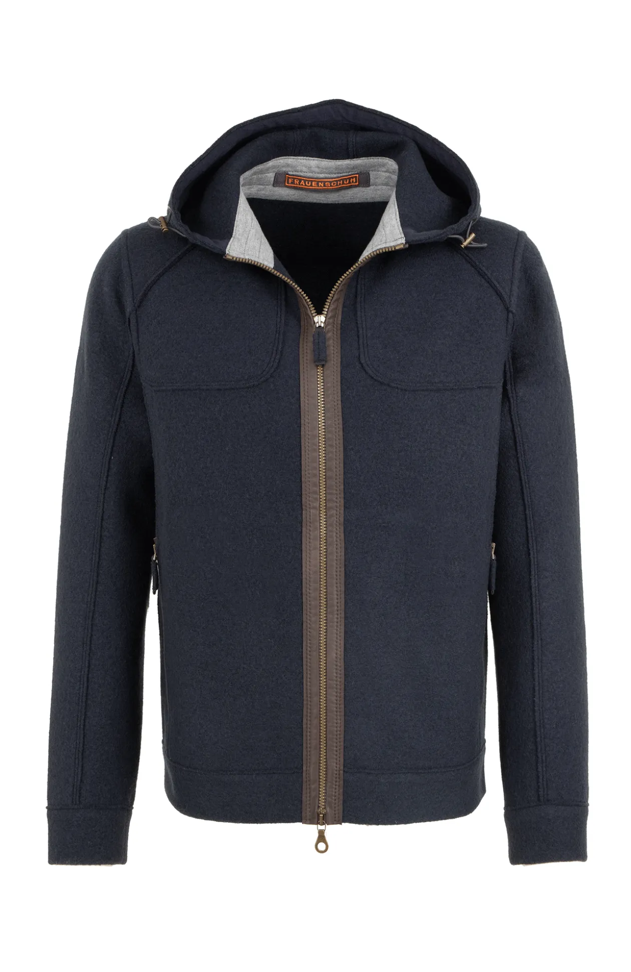 Jeremy Wolljacke mit Kapuze