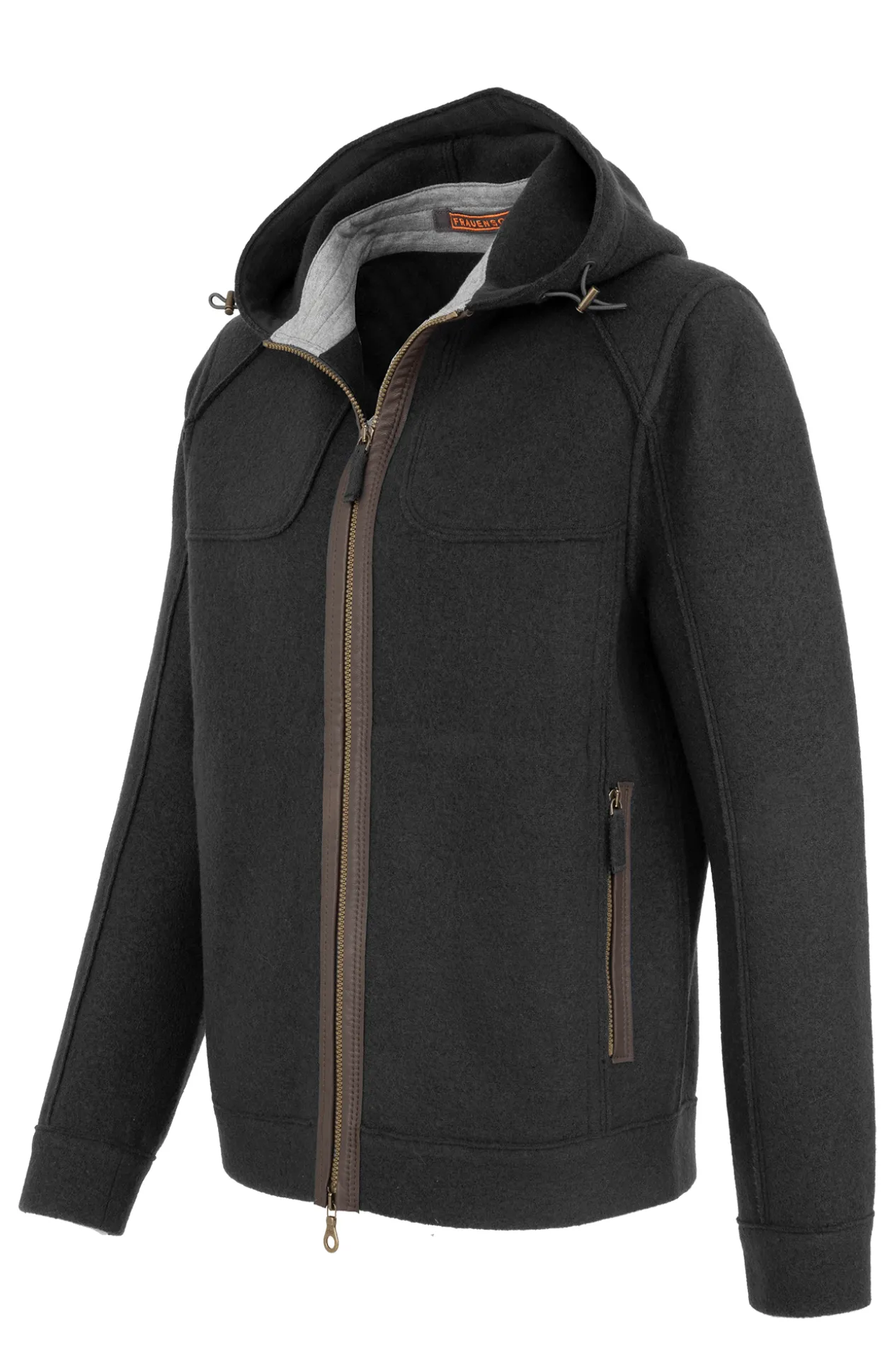 Jeremy Wolljacke mit Kapuze