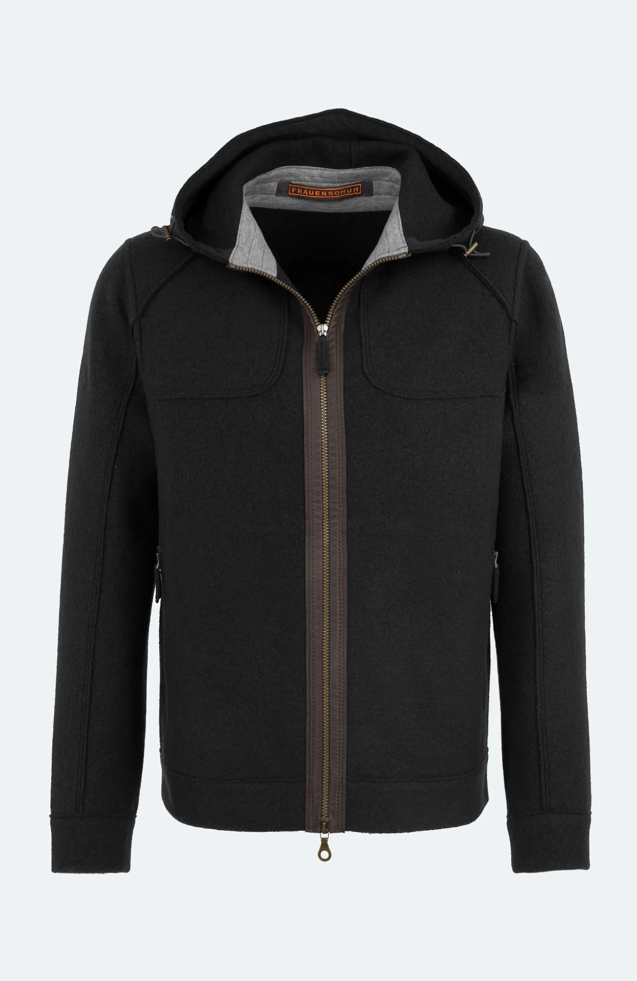 Jeremy Wolljacke mit Kapuze