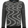 Kaprun Sweater mit Schneespuren Muster