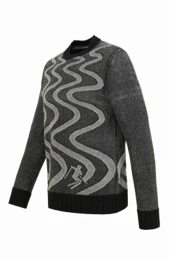 Kaprun Sweater mit Schneespuren Muster