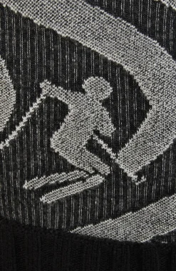 Kaprun Sweater mit Schneespuren Muster