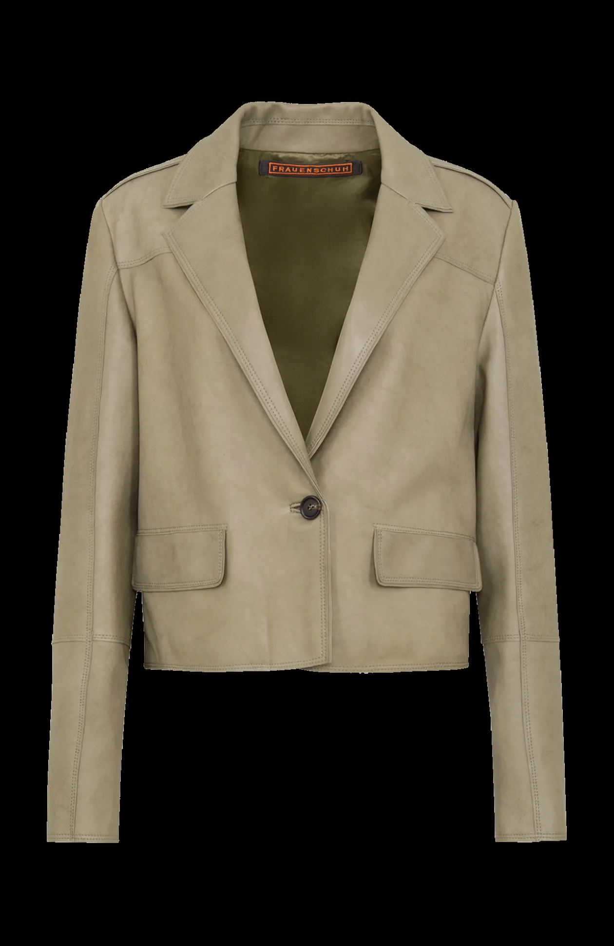 Lin kurzer Nappa Leder Blazer