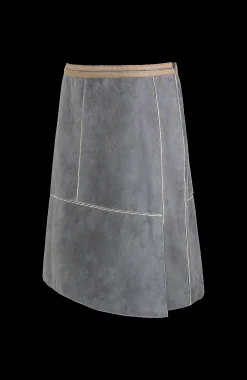 Lisi Midi Eco-Lammleder Rock