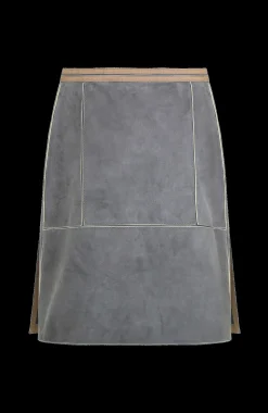 Lisi Midi Eco-Lammleder Rock