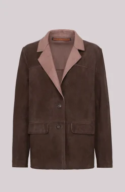 Luise Oversized Leder Blazer