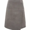Milly Midi Leder Wickelrock