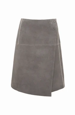 Milly Midi Leder Wickelrock