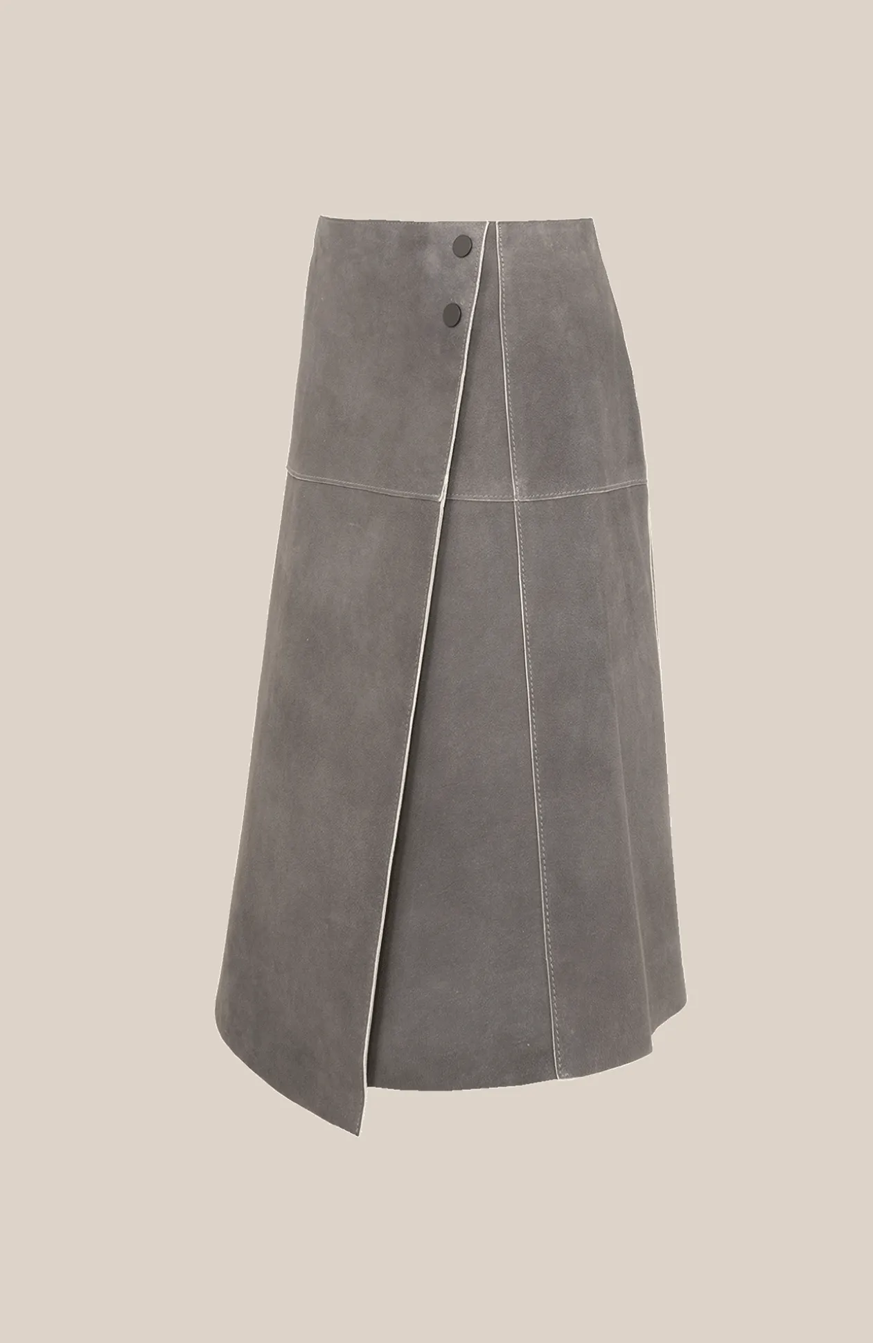 Milly Midi Leder Wickelrock