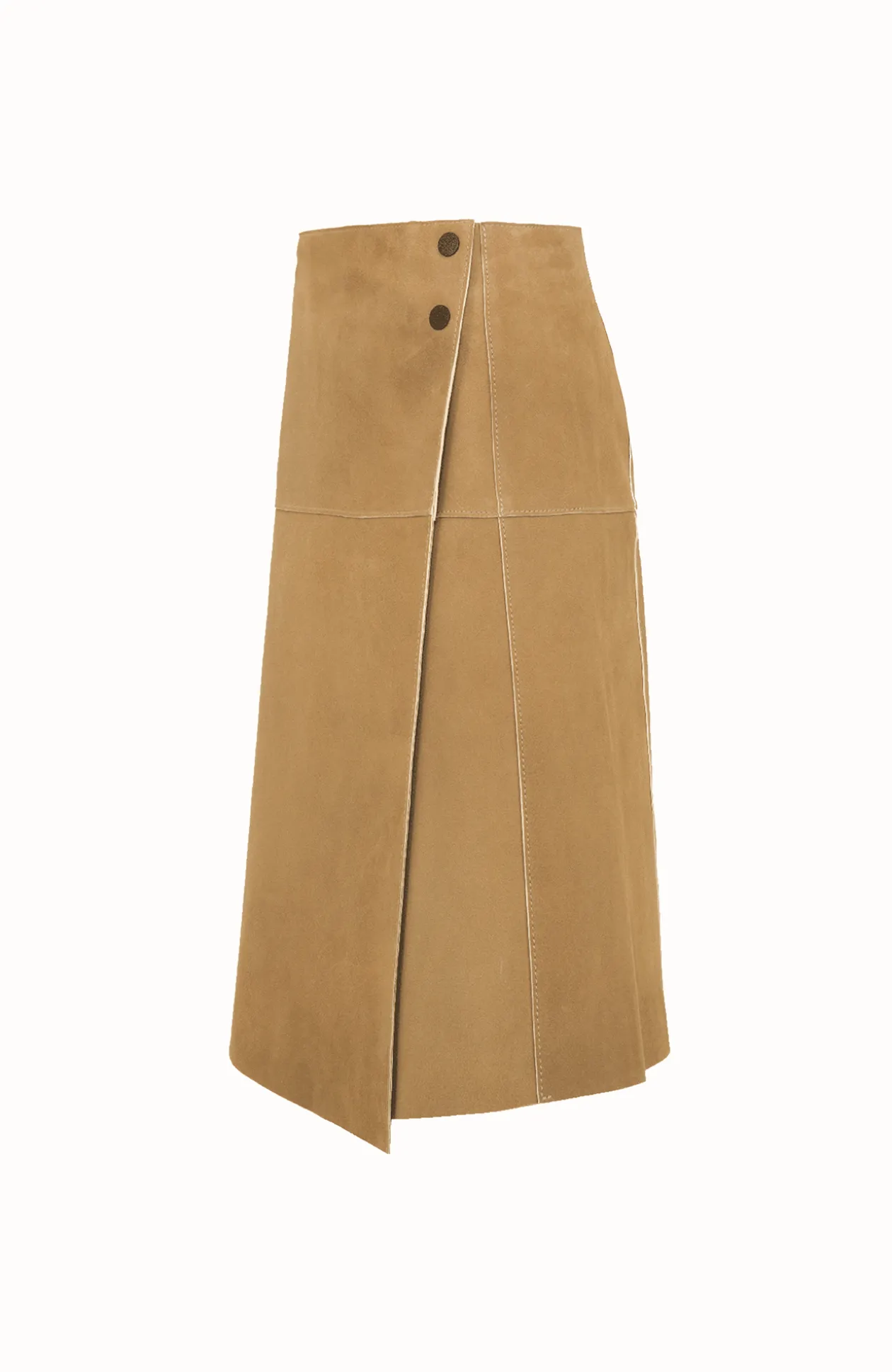 Milly Midi Leder Wickelrock