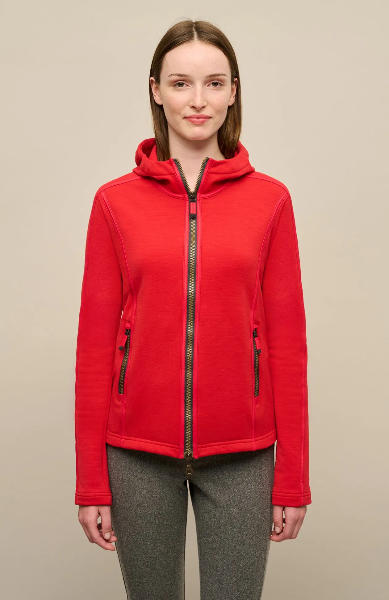 Rania Woll Powerstretch Kapuzenjacke