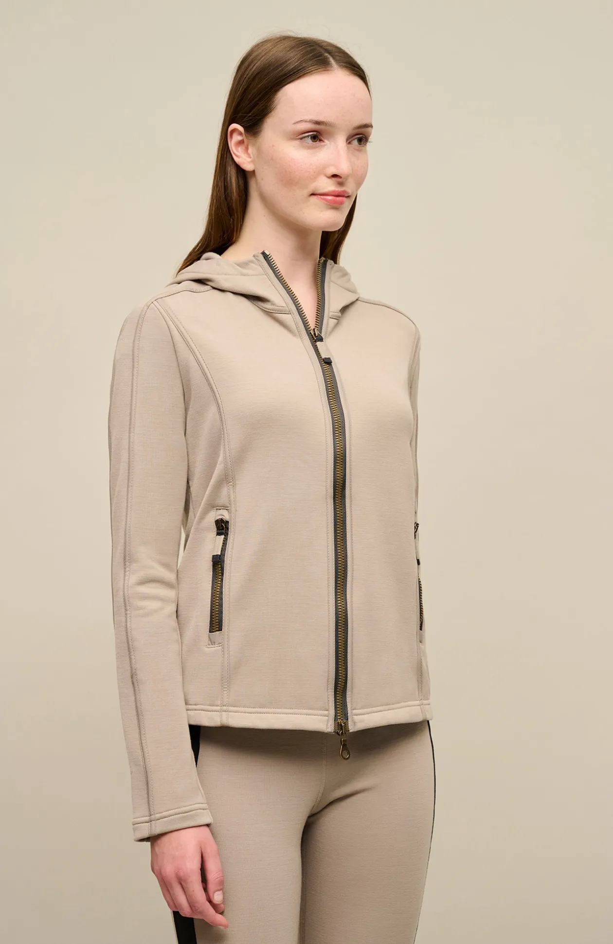 Rania Woll Powerstretch Kapuzenjacke