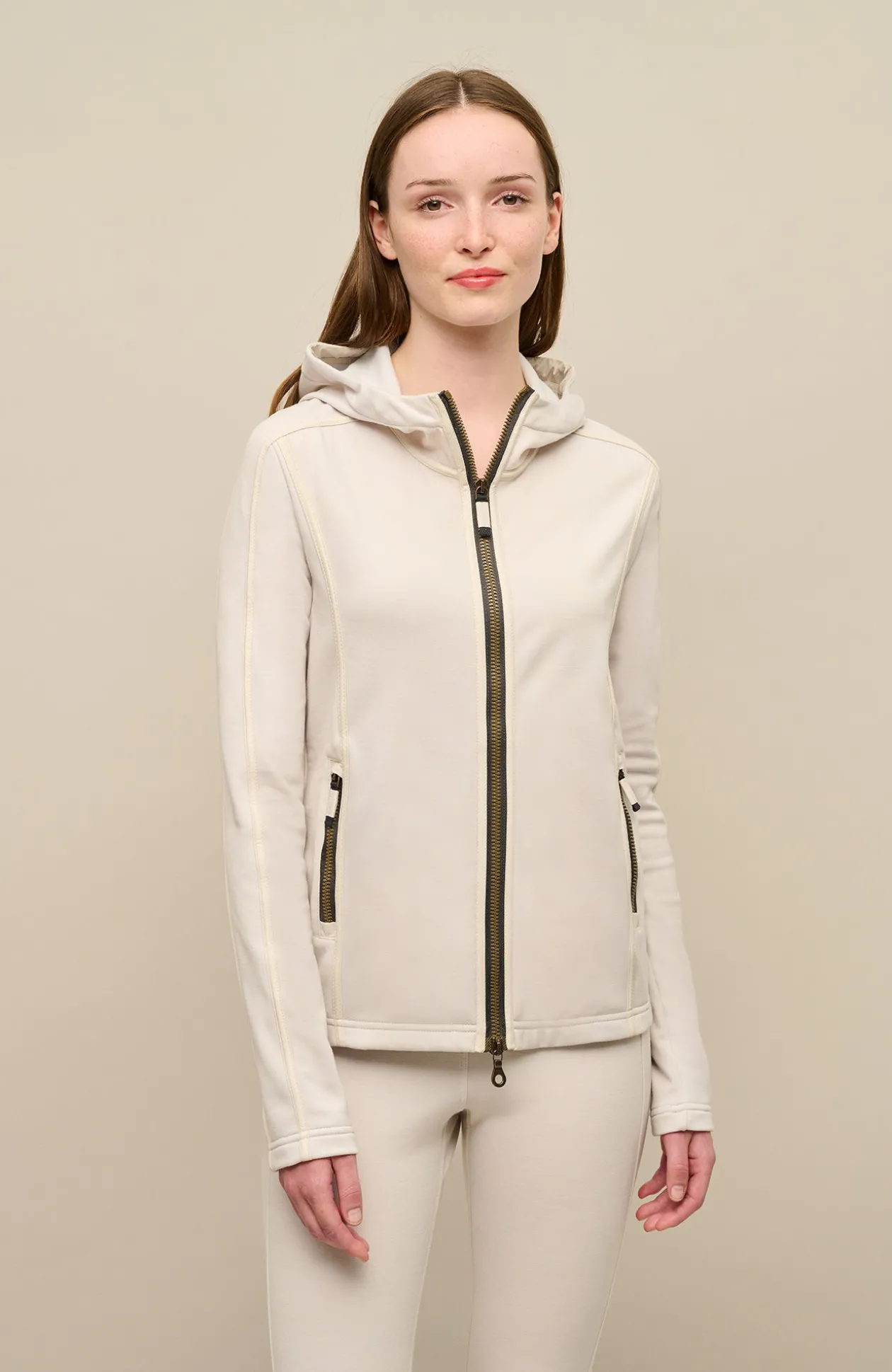 Rania Woll Powerstretch Kapuzenjacke